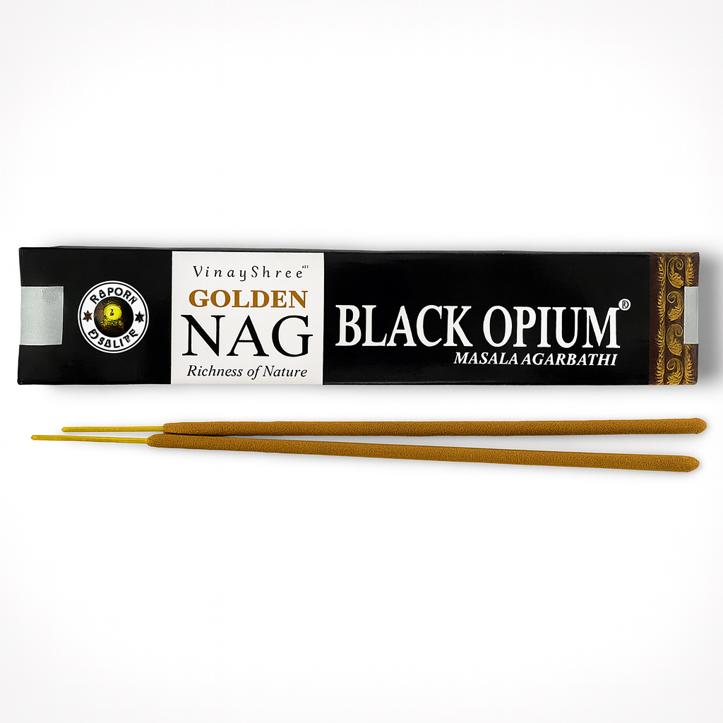 Betisoare Parfumate Golden Nag Black Opium - Aroma Misterului si Transformarii Interioare