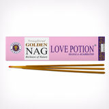 Betisoare Parfumate Golden Nag Love Potion - Aroma Atracției, Magiei si Conexiunii