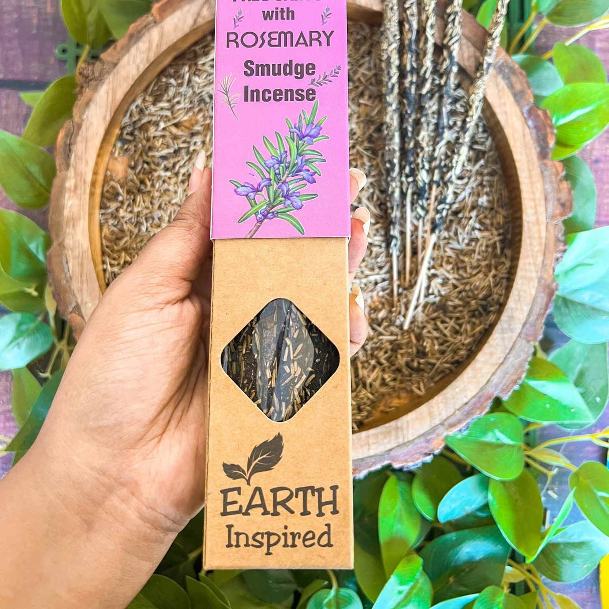 Betisoare parfumate Smudge Earth Inspired – Rozmarin si Palo Santo - Curatare energetica, aromaterapie