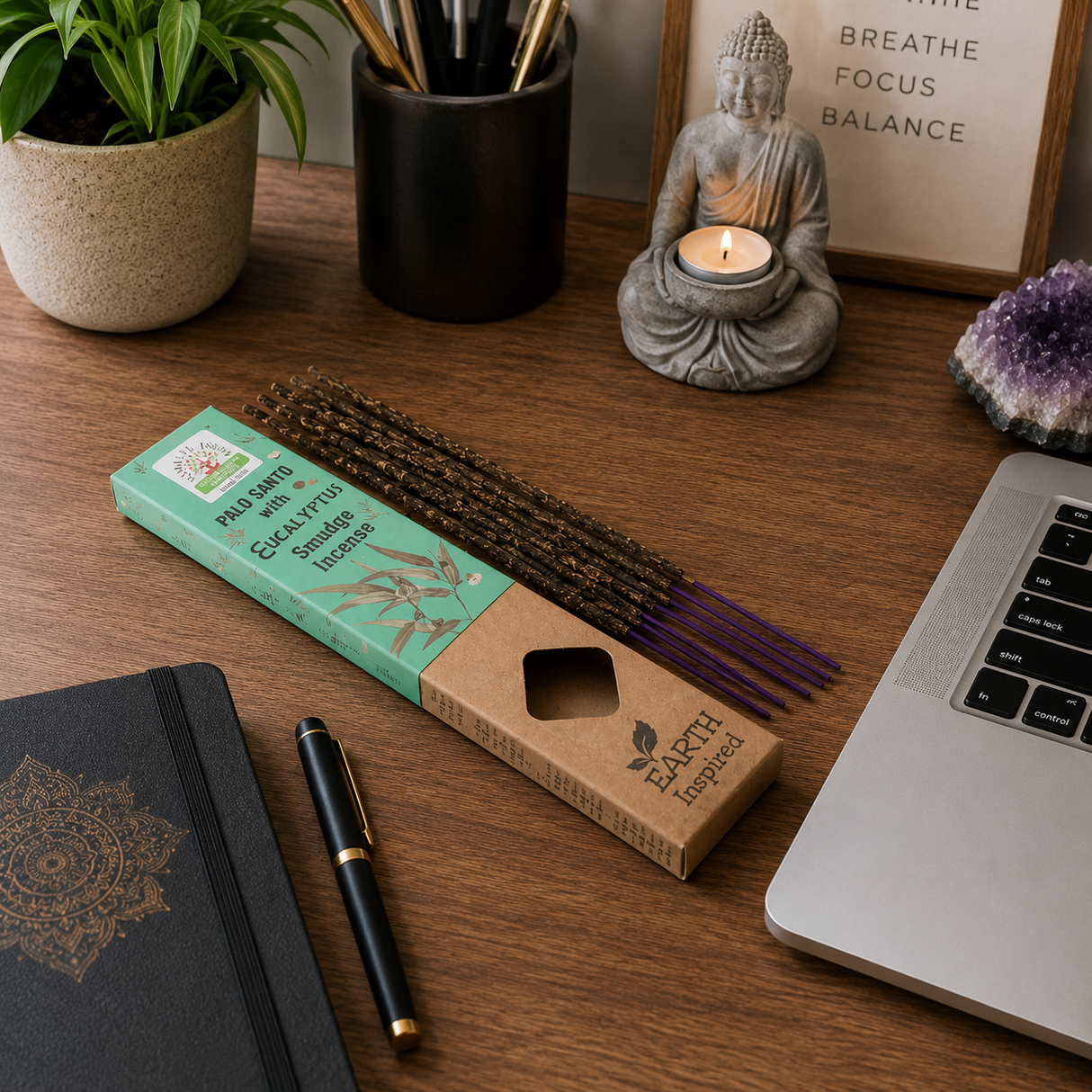 Betisoare Parfumate Palo Santo cu Eucalipt – Ritual de Purificare si Calm Interior
