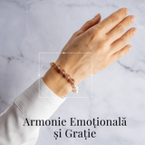 Echilibru Emotional si Puritate - Bratara cu Perle si Cristal capsuna