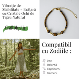 Vibratie de Stabilitate - Bratara cu Ochi de Tigru Natural