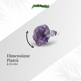 Bijuterie pentru Liniste Interioara - Cercei cu Cristal Ametist