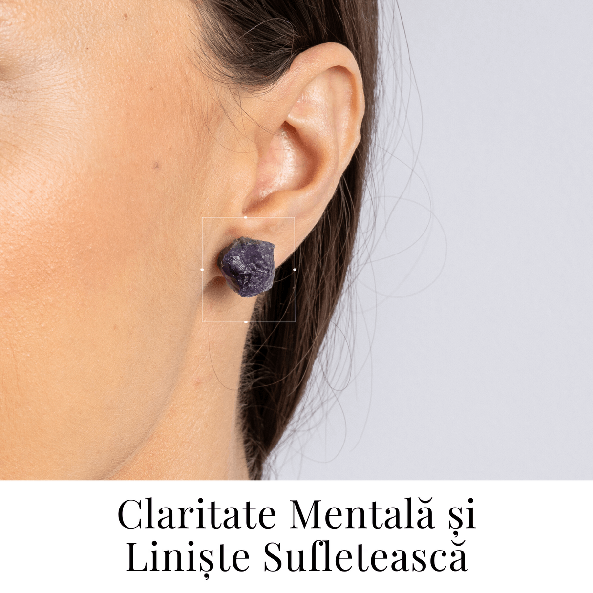 Bijuterie pentru Liniste Interioara - Cercei cu Cristal Ametist