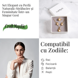 Set elegant cu perla naturala - Stralucire si feminitate intr-un singur gest