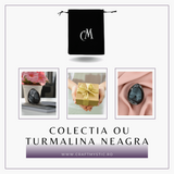 Ou Handmade de 50mm din Piatra Naturala de Turmalina Neagra