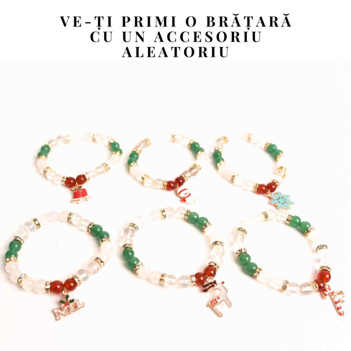 Bratara naturala Agat rosu, alb si aventurin verde cu accesoriu mixt - energie si protectie