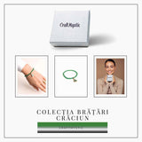Bratara Agat Verde Pandantiv Bradut - Echilibru si Frumusete Naturala