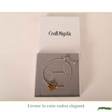 Bratara Argint 925 Labuta de Catel cu Chihlimbar Natural - Energie si Loialitate
