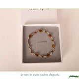 Bratara argint 925 cu chihlimbar oval si rotund - Caldura si echilibru interior