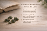 Moldavit natural brut din Cehia 1.1-1.2 grame – Piatra transformarii si protectiei spirituale