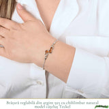 Bratara Argint 925 Catel Teckel cu Chihlimbar Natural - Bucurie si Loialitate