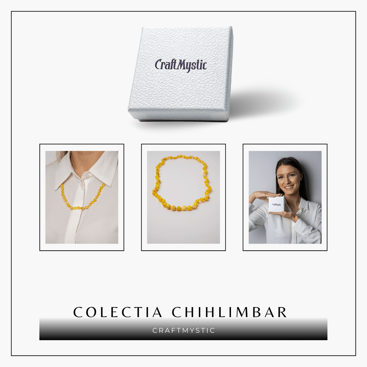 Colier Chihlimbar Galben Natural - Lumina Solara, Armonie si Eleganta Organica