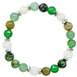 Bratara elastica \\"fertilitate\\" din cristale naturale vindecatoare cu margele de 8 mm - Potrivire elastica pentru majoritatea incheieturilor