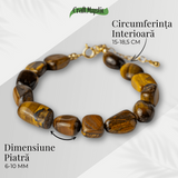 Bijuterie de Echilibru - Bratara cu Cristale Ochi de Tigru