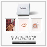 Bratara cu piatra soarelui 6mm ajustabila - Incredere si Energie