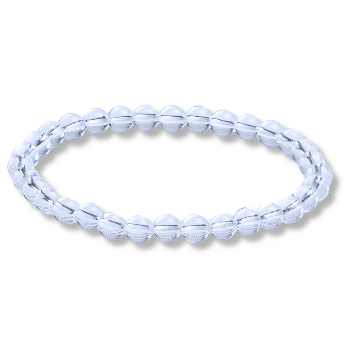 Bratara Elastica cu Margele 6mm Cuart transparent Energie Pozitiva