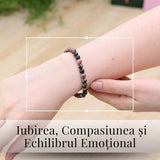 Bratara Elastica cu Margele 6mm din Rodonit -Vindecare Emotionala si Echilibru