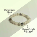 Bratara Elastica cu Margele 8mm din Piatra Lunii Curcubeu