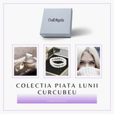 Bratara Elastica cu Margele 8mm din Piatra Lunii Curcubeu - Magie si Femininitate