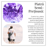 Bratara Elastica din Ametist 5mm - Claritate Mentala si Echilibru Emoțional