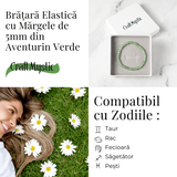 Bratara Elastica din Aventurin Verde 5mm - Noroc si Abundenta