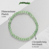 Bratara Elastica din Aventurin Verde 5mm - Noroc si Abundenta