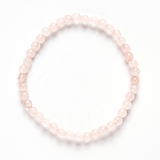 Bratara Elastica cu Margele de Cuart Roz 5mm - Iubire si Vindecare Emotionala