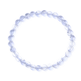 Bratara Elastica cu Margele Naturale de 4mm din Cuart transparent pentru Claritate Mentala si Focus