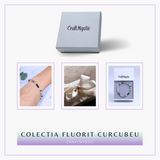 Bratara elastica cu margele 4mm Fluorit curcubeu - Claritate mentala