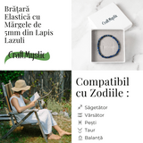 Bratara Elastica Lapis Lazuli 5 mm - Claritate si Creativitate