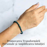 Bratara Elastica cu Margele 5 mm de Lapis Phoenix pentru Claritate si Creativitate
