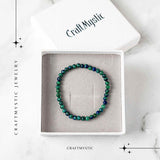 Bratara Elastica cu Margele 5 mm de Lapis Phoenix pentru Claritate si Creativitate