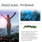 Bratara Elastica cu Margele Naturale de 6mm din Apatit Albastru
