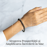 Bratara Elastica cu Margele Naturale de Pirita 6mm pentru Prosperitate si Protectie