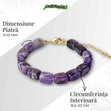 Geometrie Spirituala - Bratara cu Ametist Natural