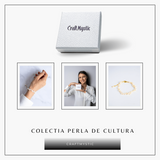 Bratara boho chic cu perle baroce - Feminitate si rafinament