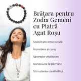 Bratara pentru Zodii cu Margele de Obsidian, Pandantiv Mana Fatimei si Ochiul "Rau"