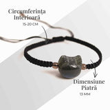 Bratara ajustabila Labradorit pisicuta - protectie si intuitie