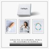 Claritate, liniste si puritate - Acvamarin si perle naturale