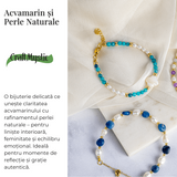 Claritate, liniste si puritate - Acvamarin si perle naturale