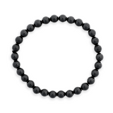 Bratara Elastica cu Margele de Turmalina Neagra de 6mm - Talisman Protector si Stilat