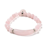 Bratara Zen Cuart Roz 8mm - Iubire si Vindecare Emotionala