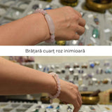 Bratara Zen Cuart Roz 8mm - Iubire si Vindecare Emotionala