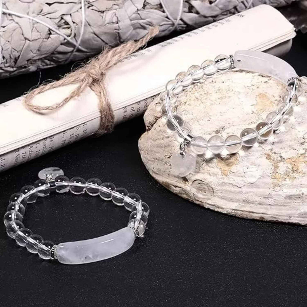 Bratara Zen Cuart Transparent 8mm - Claritate si Energii Pozitive