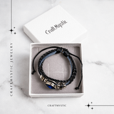 Bratara Zodia Berbec ajustabila din Piele Sintetica cu Cabochon Rotund - Simbol Astrologic Personalizat pentru Energie si Identitate Astrala
