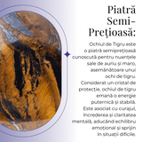 Breloc cu piatra semipretioase de Ametist in forma neregulata 3cm