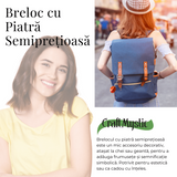 Breloc cu piatra semipretioase de Carneol in forma neregulata 3cm