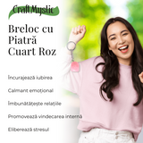 Breloc cu piatra semipretioase de Ametist in forma neregulata 3cm
