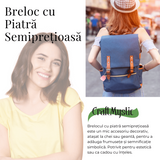 Breloc cu piatra semipretioase de Ametist in forma neregulata 3cm